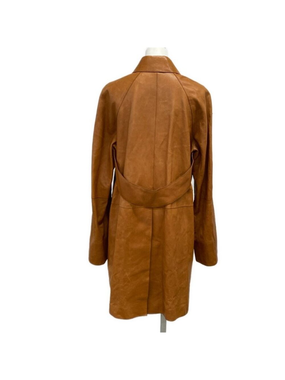 Hermes Coat 38 M Brown Soutien Collar Cowhide - Picture 2 of 14